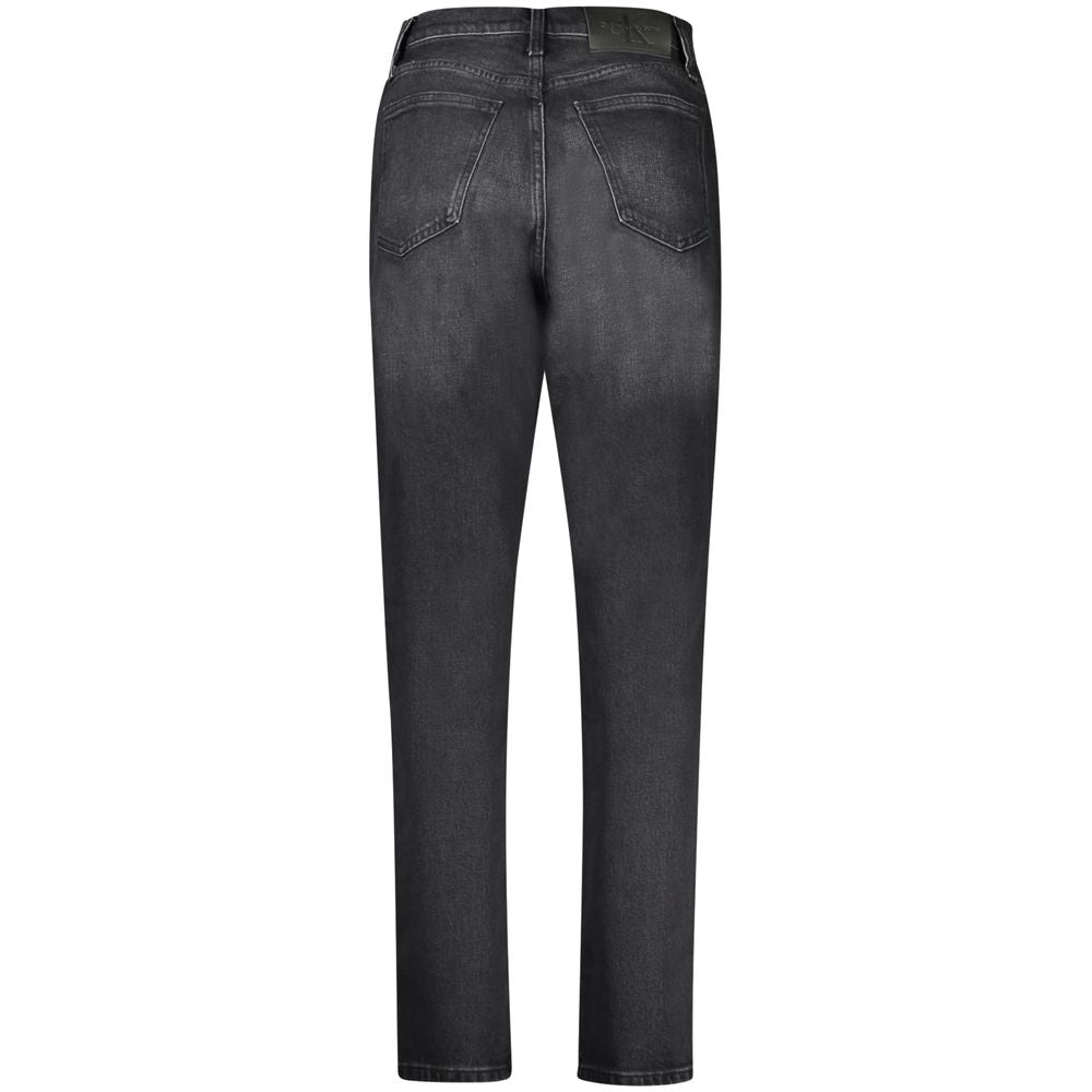 Jean Calvin Klein en coton noir pour femme
