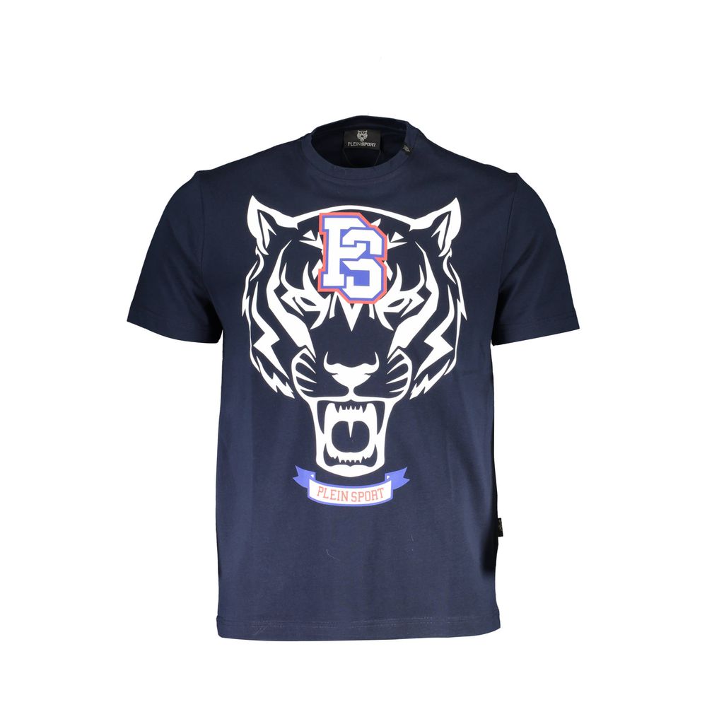T-shirt Plein Sport en coton bleu pour homme