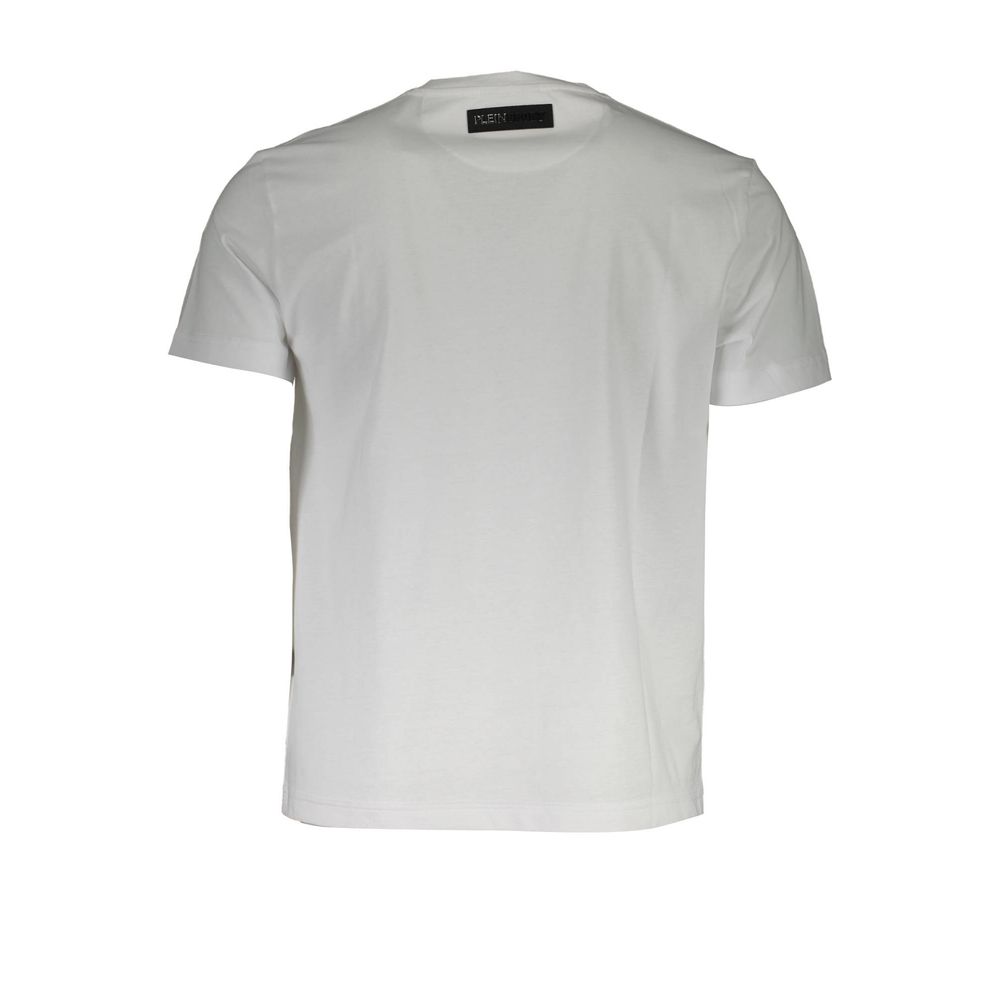 T-shirt homme en coton blanc Plein Sport
