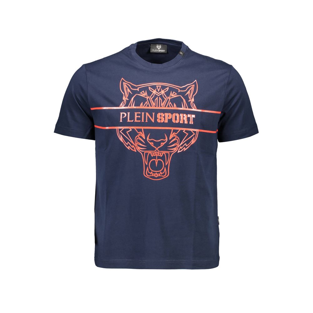 T-shirt Plein Sport en coton bleu pour homme
