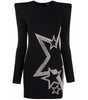 Balmain Black Viscose Dress