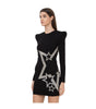 Balmain Black Viscose Dress