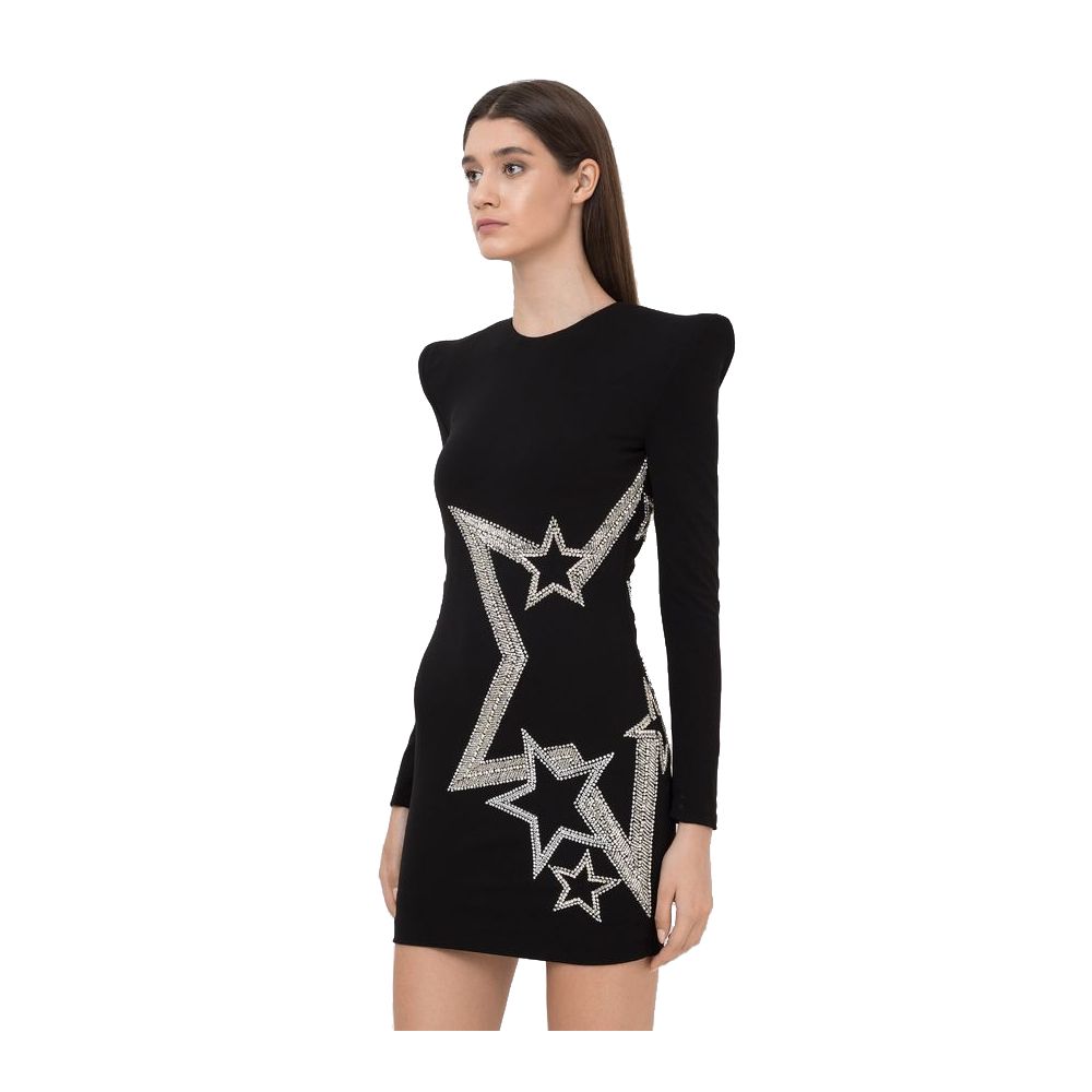 Balmain Black Viscose Dress