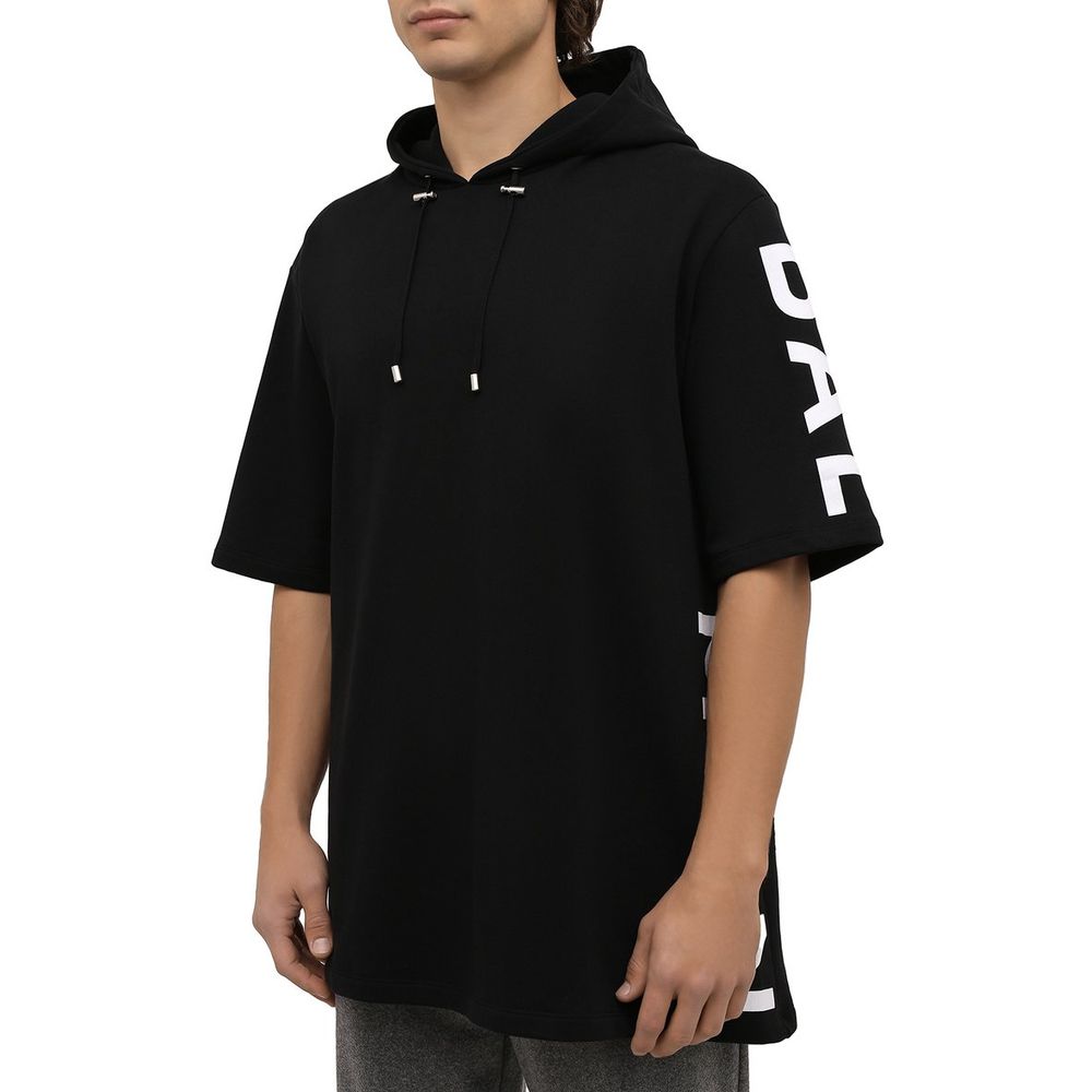 Balmain Black Cotton Sweater
