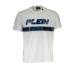 T-shirt homme en coton blanc Plein Sport