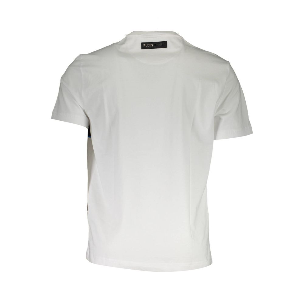T-shirt homme en coton blanc Plein Sport