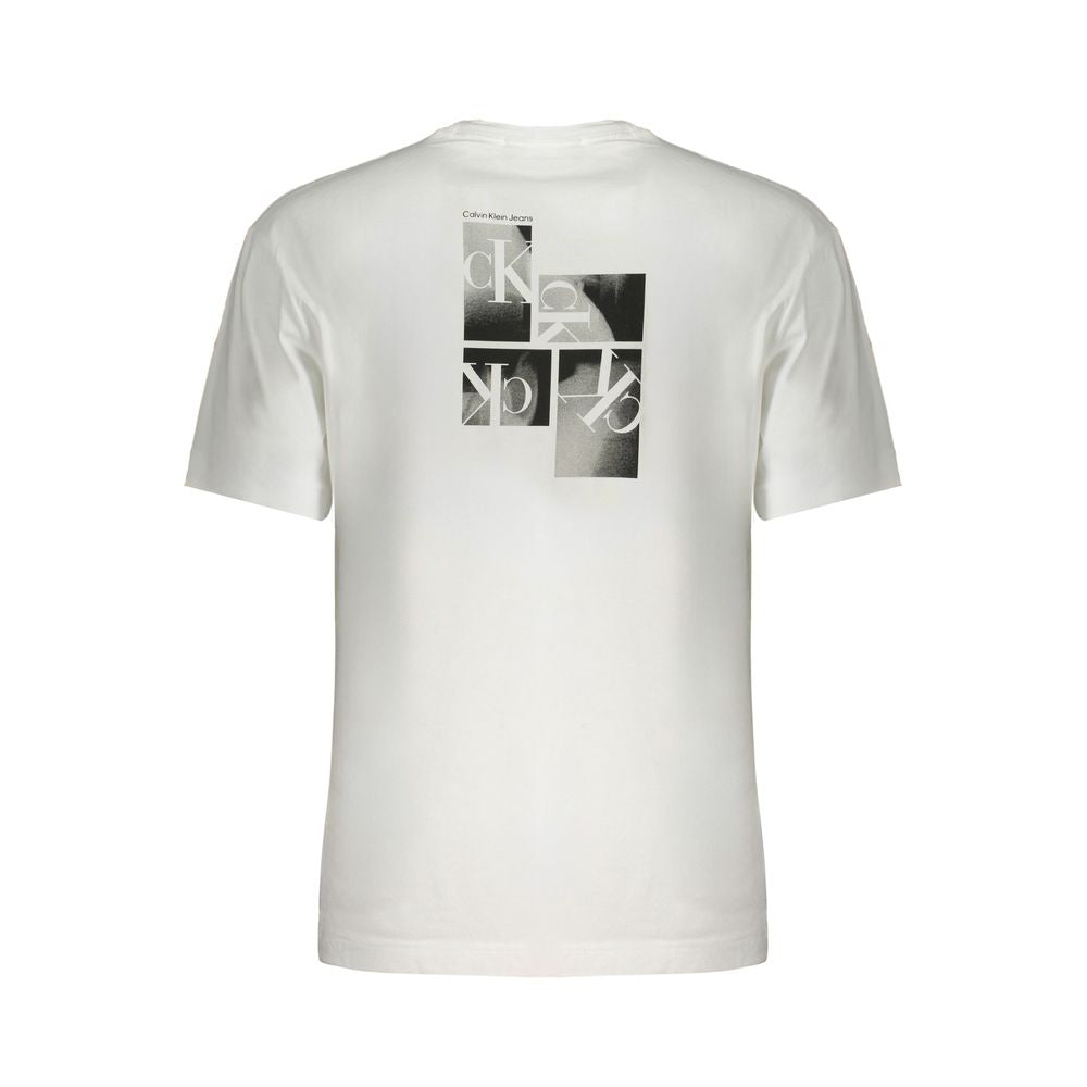 T-shirt en coton blanc Calvin Klein