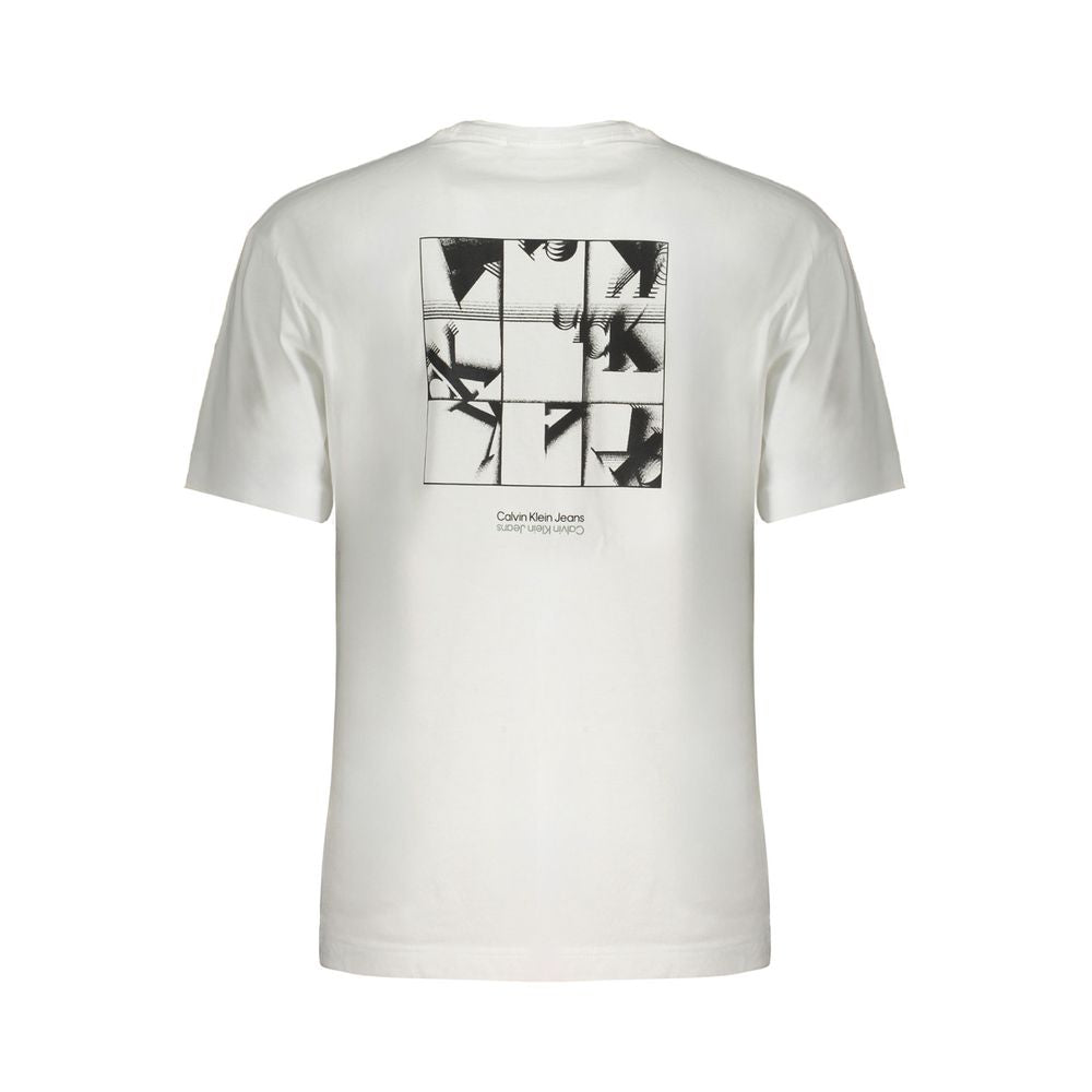 T-shirt en coton blanc Calvin Klein