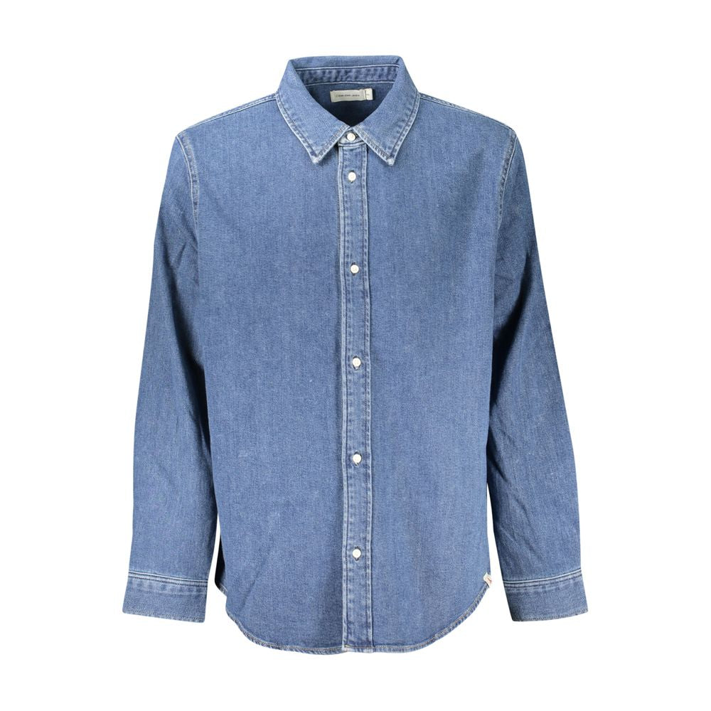 Chemise homme en coton bleu Calvin Klein