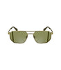 Lunettes de soleil Calvin Klein en métal doré pour homme