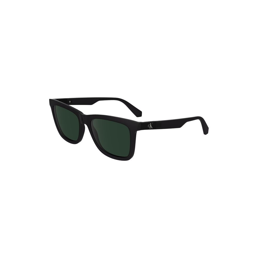 Lunettes de soleil en plastique noir Calvin Klein