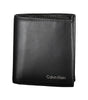Portefeuille homme en cuir noir Calvin Klein