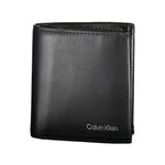 Portefeuille homme en cuir noir Calvin Klein