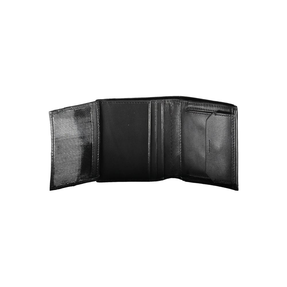 Portefeuille homme en cuir noir Calvin Klein