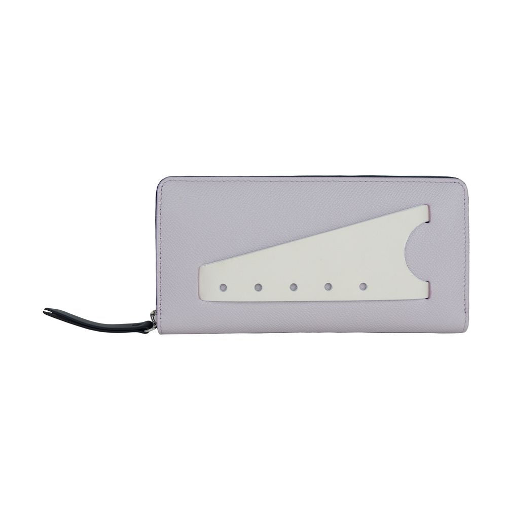 Portefeuille Maison Margiela en cuir de veau violet