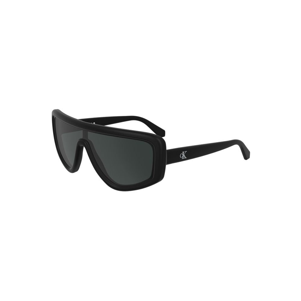 Lunettes de soleil Calvin Klein noires en tissu biosourcé
