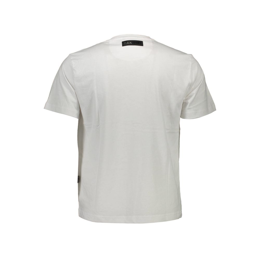 T-shirt homme en coton blanc Plein Sport