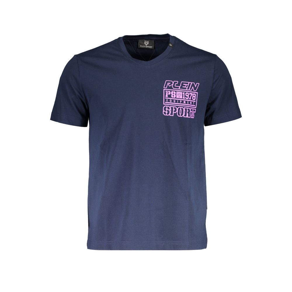 T-shirt Plein Sport en coton bleu pour homme