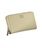Calvin Klein Elegant Beige Zip Wallet with RFID Blocking