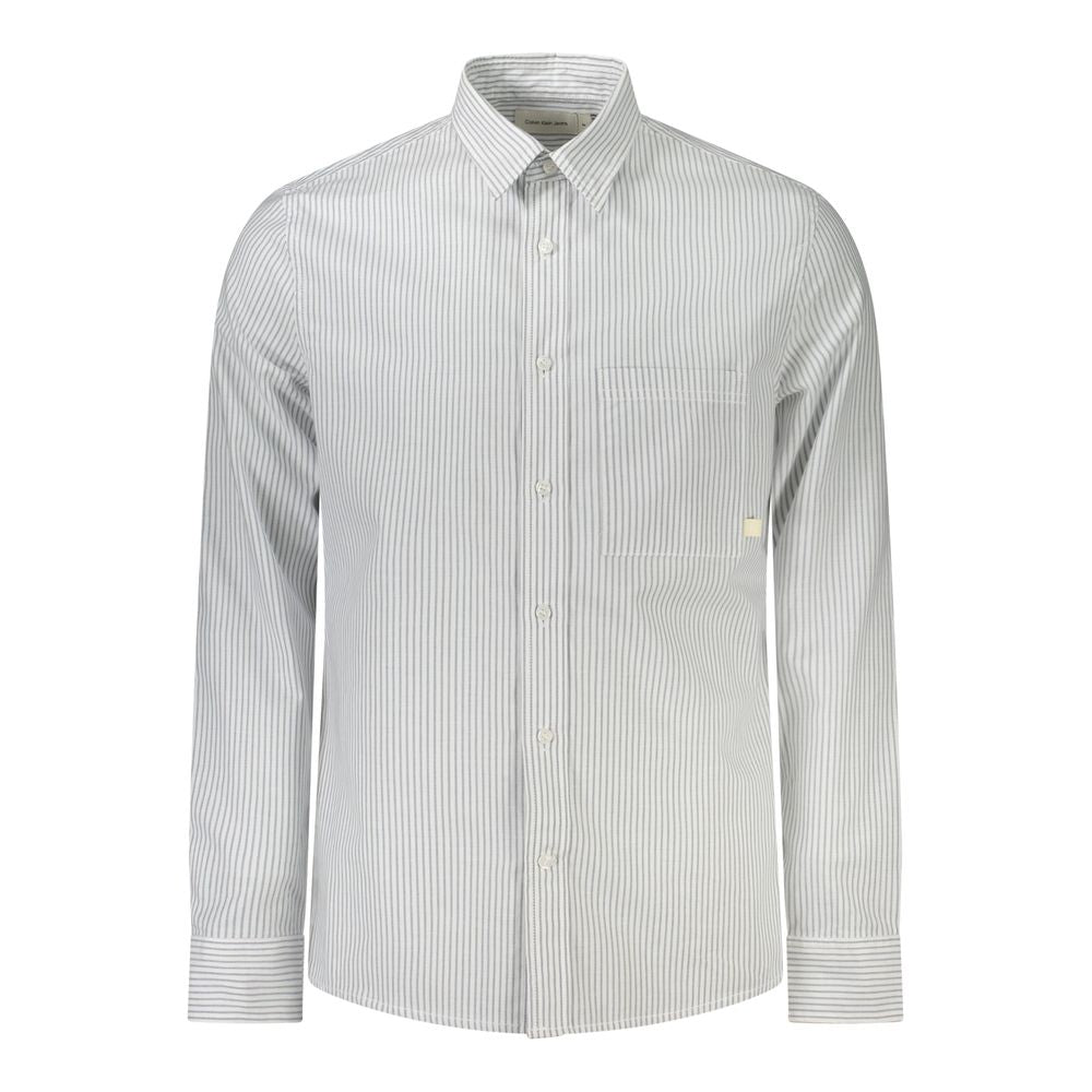 Chemise homme en coton blanc Calvin Klein