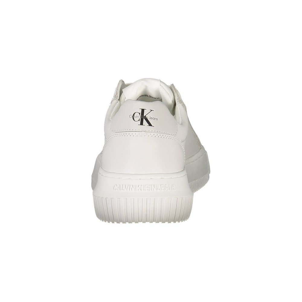 Baskets Calvin Klein blanches en polyester pour femme