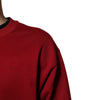 Dolce & Gabbana Red Embossed Logo Cotton Crew Neck Sweater