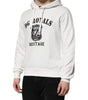 Dolce & Gabbana White Cotton DG ROYAL Print Hooded Sweater