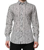 Dolce & Gabbana White Floral Print Casual Long Sleeves Shirt