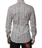Dolce & Gabbana White Floral Print Casual Long Sleeves Shirt