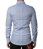 Dolce & Gabbana Blue Cotton GOLD Long Sleeves Men Dress Shirt