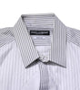 Dolce & Gabbana White Striped GOLD Long Sleeves Dress Shirt