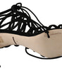 Dolce & Gabbana Black Suede Strap Stilettos Sandals