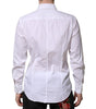 Dolce & Gabbana White Cotton MARTINI Long Sleeve Dress Shirt