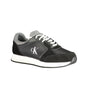 Baskets Calvin Klein en cuir noir pour homme
