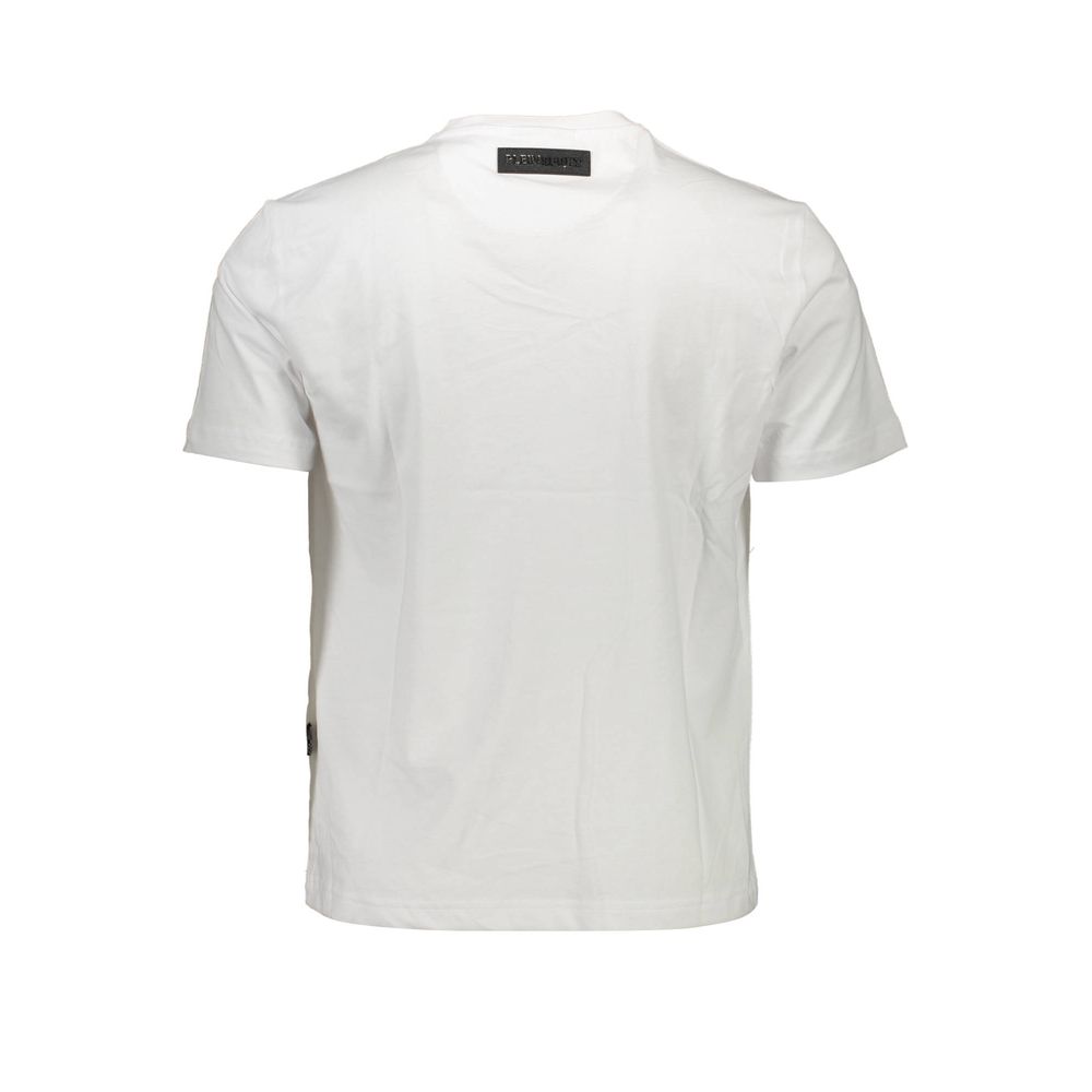 T-shirt homme en coton blanc Plein Sport