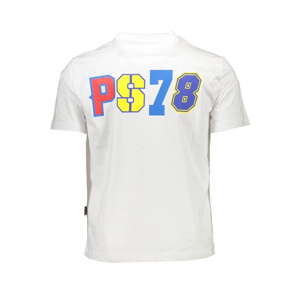T-shirt homme en coton blanc Plein Sport