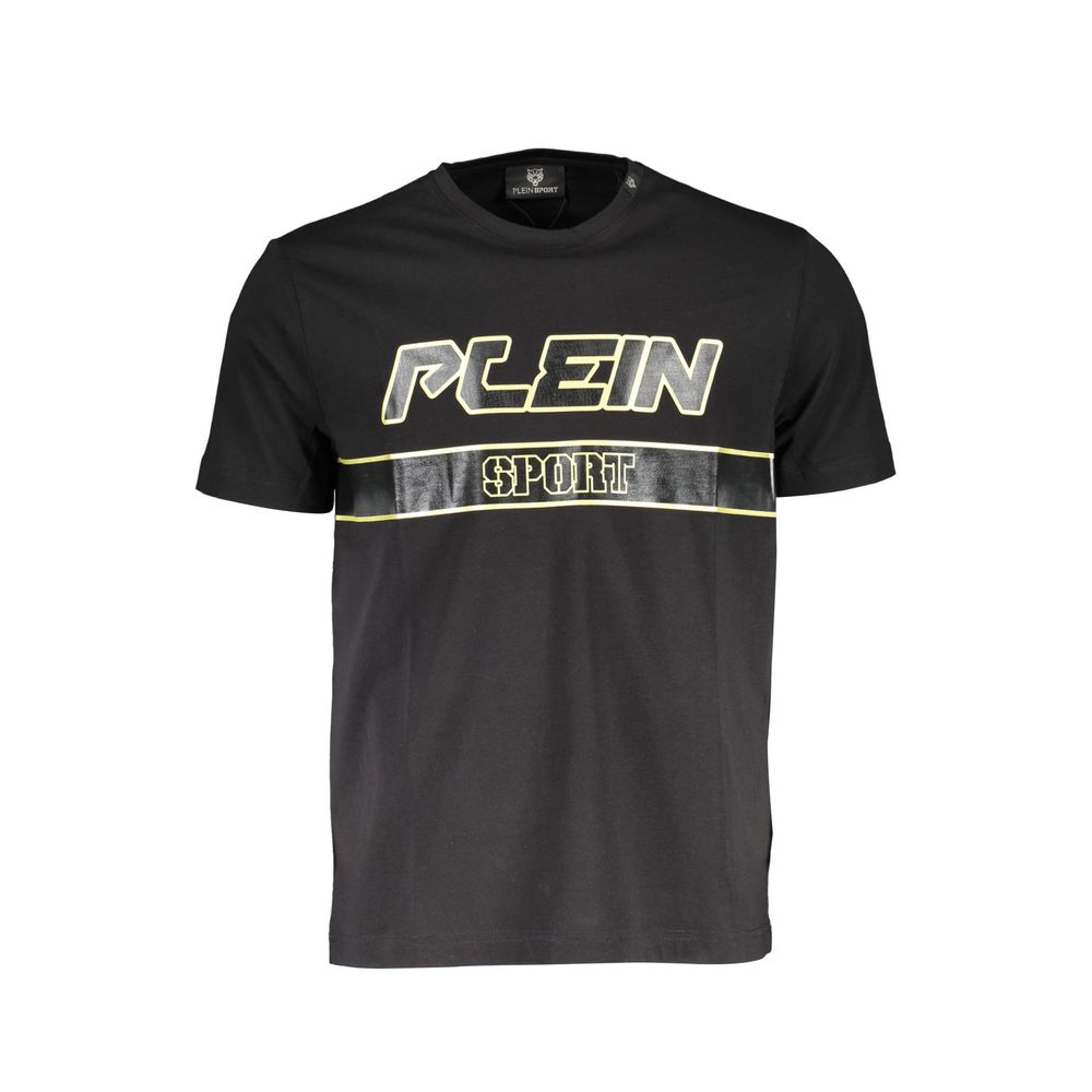 T-shirt Plein Sport en coton noir pour homme