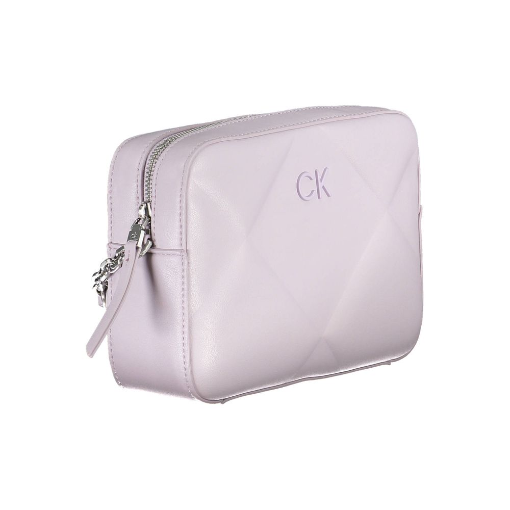 Sac à main en polyester violet Calvin Klein