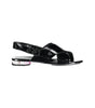Calvin Klein Black Leather Women Sandal