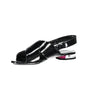Calvin Klein Black Leather Women Sandal