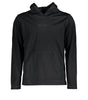 Calvin Klein Sleek Black Hooded Sweatshirt with Logo Print
