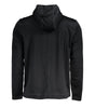 Calvin Klein Sleek Black Hooded Sweatshirt with Logo Print