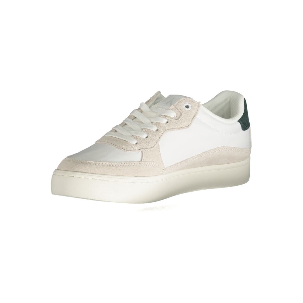 Baskets Calvin Klein en cuir blanc pour homme