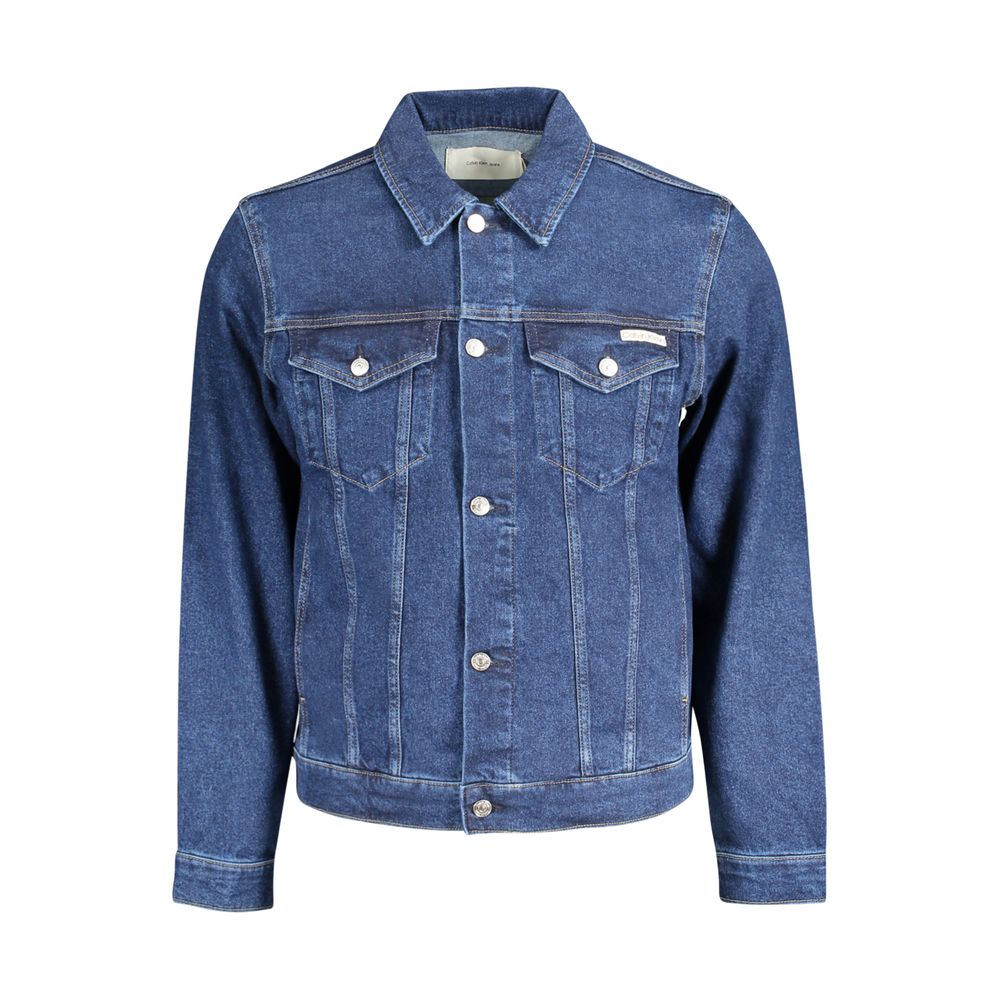 Veste en coton bleu Calvin Klein pour homme