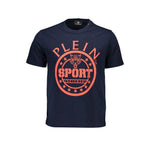 T-shirt Plein Sport en coton bleu pour homme
