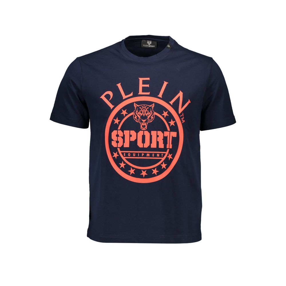 T-shirt Plein Sport en coton bleu pour homme