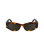 Calvin Klein Brown Acetate Women Sunglass