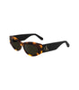 Calvin Klein Brown Acetate Women Sunglass