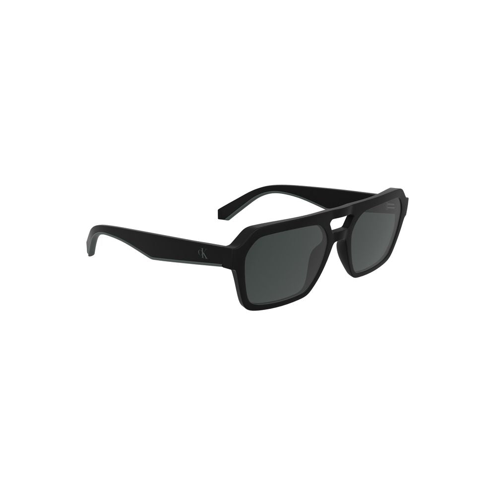 Lunettes de soleil Calvin Klein noires en tissu biosourcé