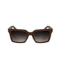 Lunettes de soleil Calvin Klein rouges en tissu biosourcé
